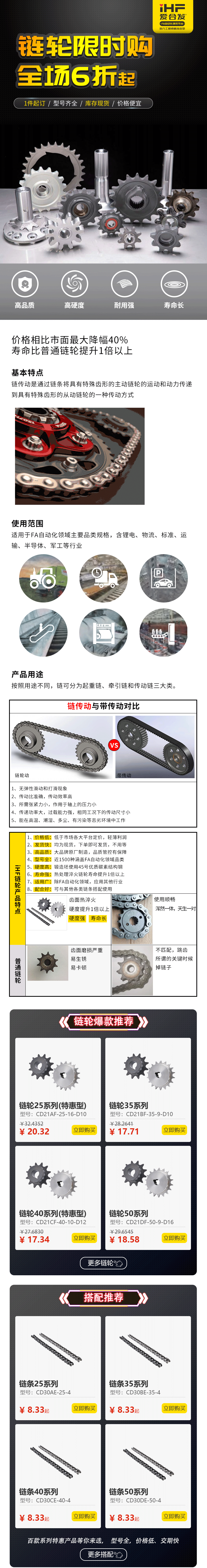 特惠現(xiàn)貨：愛合發(fā)鏈輪鏈條省錢耐用！